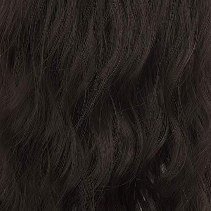 DILLARDS Long Fluffy Wavy Heat Resistant Synthetic Wig With Bangs For Women - 24In, Brown - Image 1